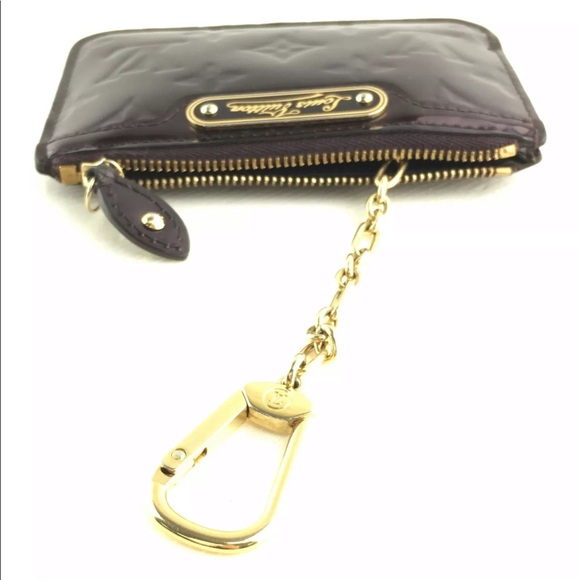 Louis Vuitton coin purse vernis amarante key chain - Picture 5 of 8